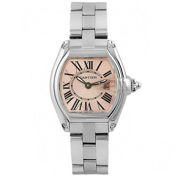 Cartier Women's Roadster Pink Dial Watch - W62017V3