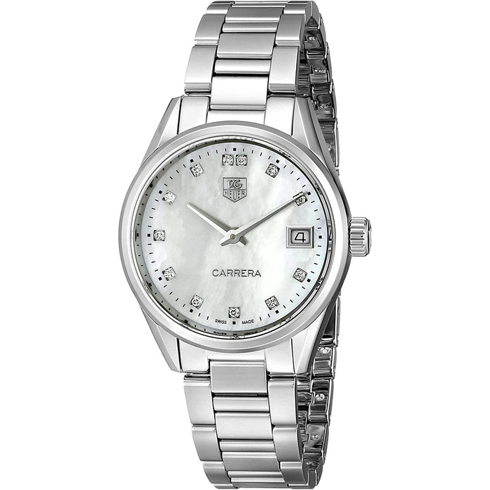 Tag Heuer Women's Carrera Mother of Pearl Dial Watch - WAR1314.BA0773