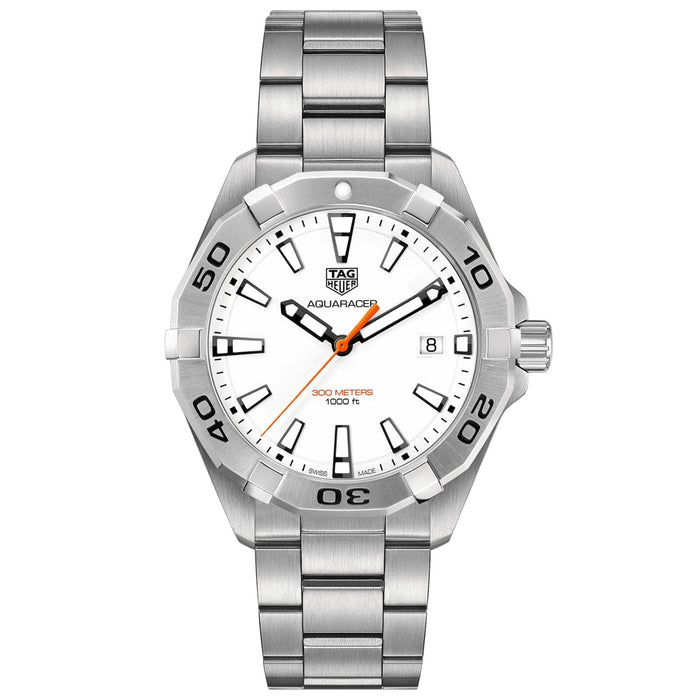 Tag Heuer Men's Aquaracer White Dial Watch - WBD1111.BA0928