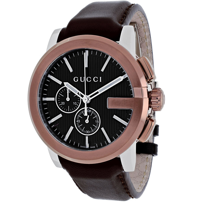 Gucci Men's G-Chrono Black Watch - YA101202