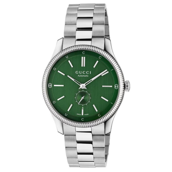 Gucci Men's Timeless Green Dial Watch - YA126397