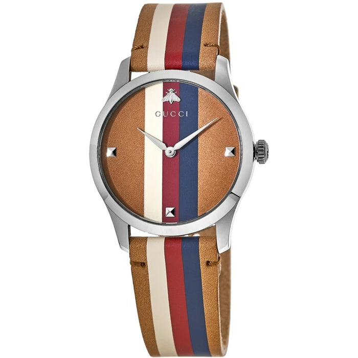 Gucci Men's G-Timeless Brown Dial Watch - YA1264078