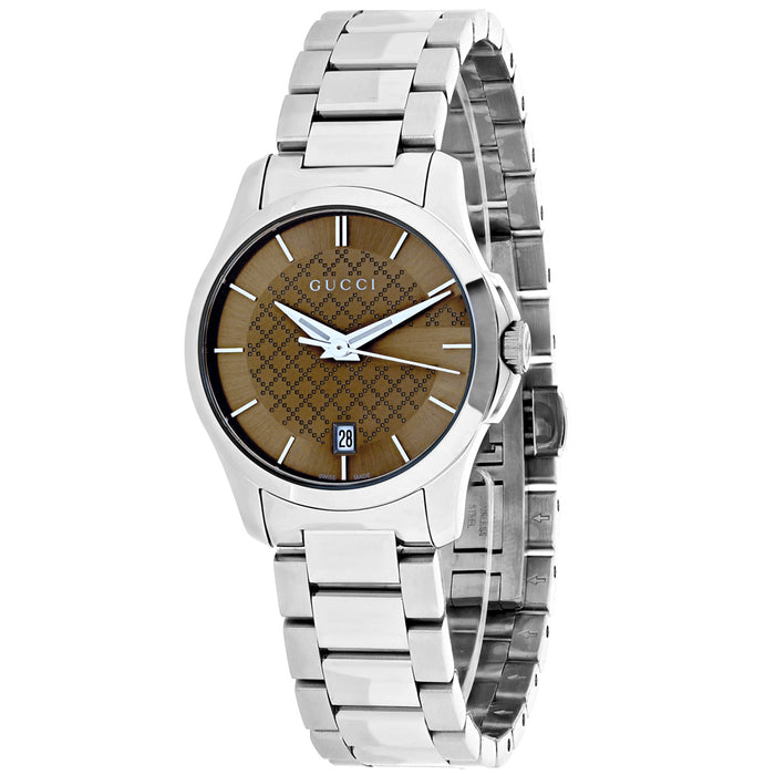 Gucci Women's G-Timeless Brown Dial Watch - YA126526