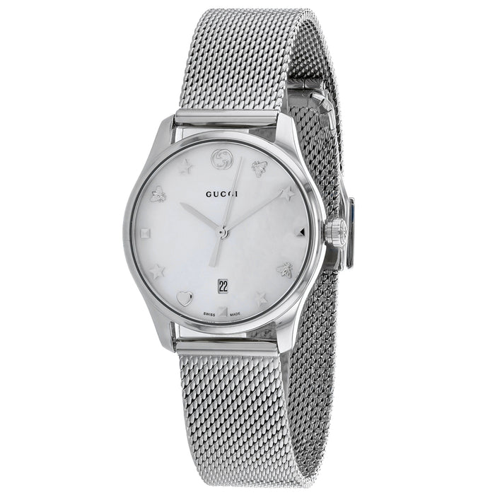 Gucci Women's G-Timeless Mop Dial Watch - YA126583