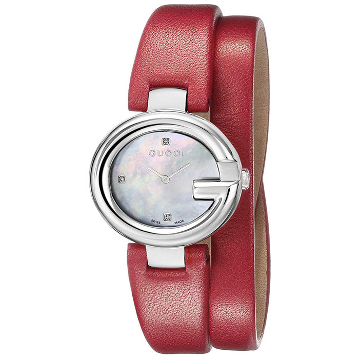 Gucci Women's Guccissima Mother of Pearl Dial Watch - YA134508