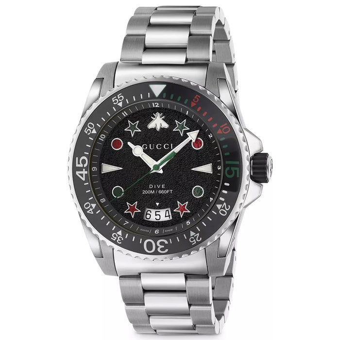 Gucci Men's Dive Black Dial Watch