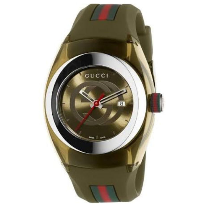 Gucci Men's Sync Green Dial Watch - YA137106
