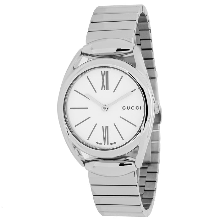 Gucci Women's Horsebit White Dial Watch - YA140505