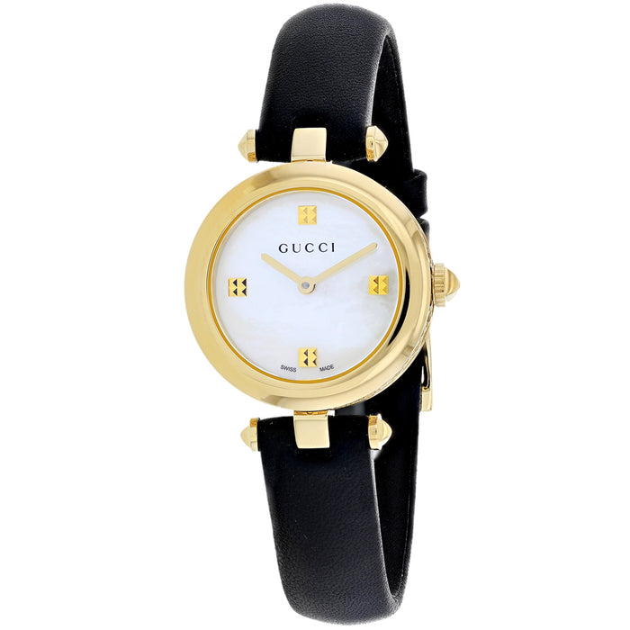 Gucci Women's Diamantissima White MOP Dial Watch - YA141505