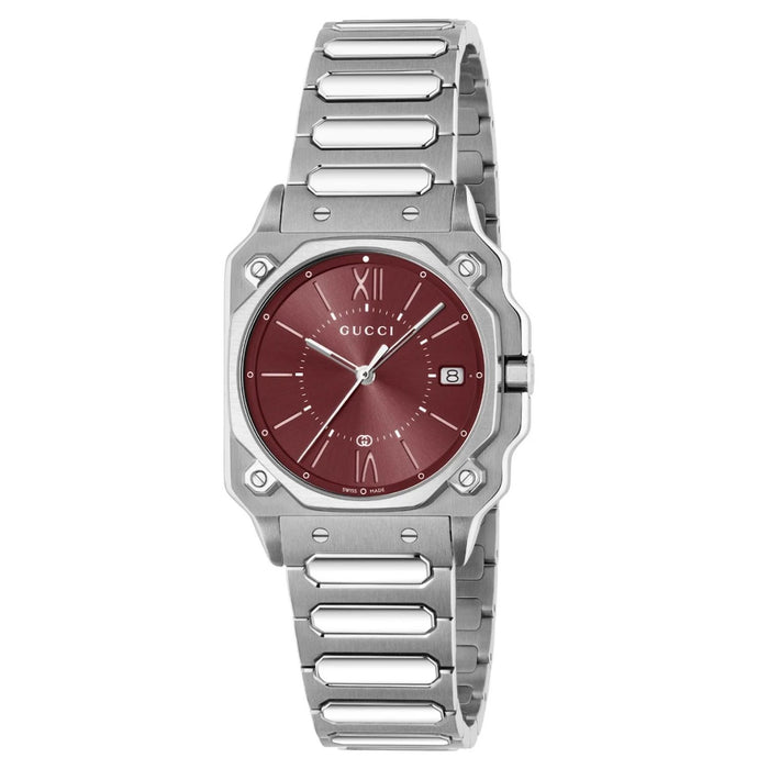 Gucci Men's Classic Maroon Dial Watch - YA166509