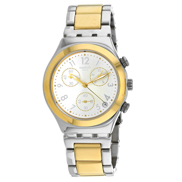 Swatch Men's Dreamnight Silver Dial Watch - YCS590G