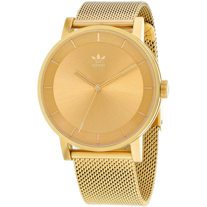 Adidas Men's District M1 Gold Dial Watch - Z04-502