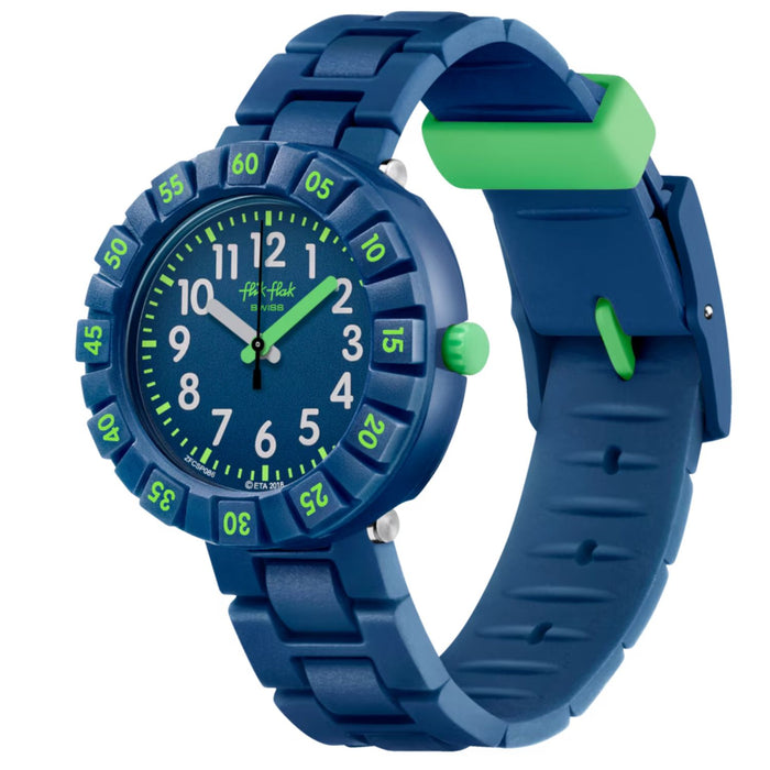 Swatch Boys's Flik Flak Dark blue Dial Watch - ZFCSP086